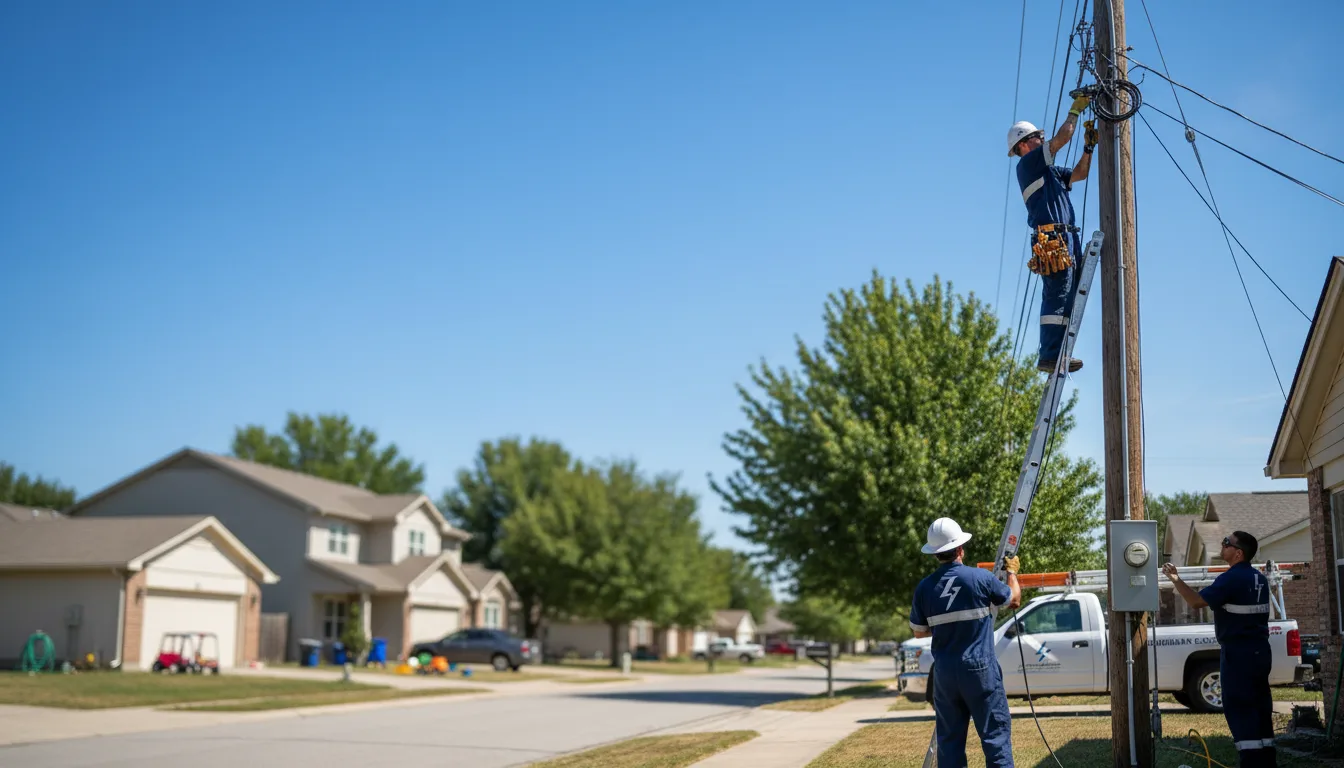Residential electrician providing installation services in Nicholson, GA